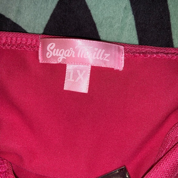 Sugar Thrillz Mesh Crop Top - Picture 2 of 2